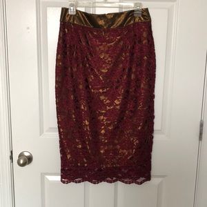 ASOS lace pencil skirt